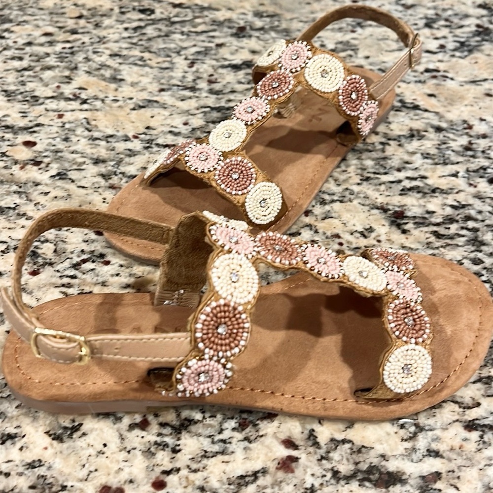 Bed|Stu Bead & Rhinestone Sandals - Picture 2 of 10